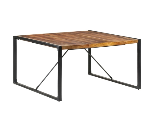 vidaXL Mesa de comedor madera maciza con acabado sheesham 140x140x75cm