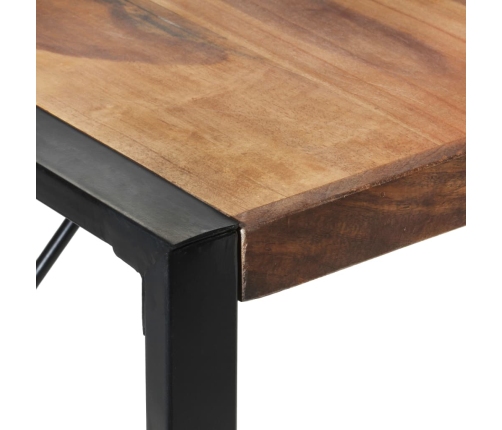 vidaXL Mesa de comedor madera maciza con acabado sheesham 140x140x75cm