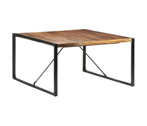 vidaXL Mesa de comedor madera maciza con acabado sheesham 140x140x75cm