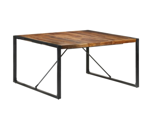 vidaXL Mesa de comedor madera maciza con acabado sheesham 140x140x75cm