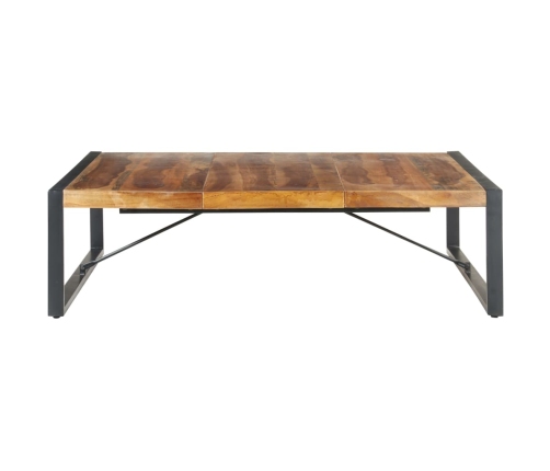 Mesa de centro de madera maciza 140x140x40 cm