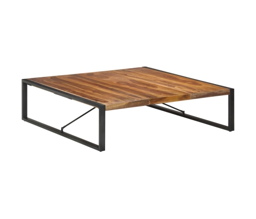 Mesa de centro de madera maciza 140x140x40 cm