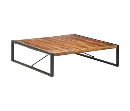 Mesa de centro de madera maciza 140x140x40 cm