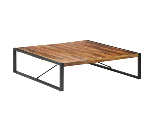 Mesa de centro de madera maciza 140x140x40 cm