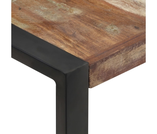 Mesa de centro de madera maciza reciclada 120x120x40 cm