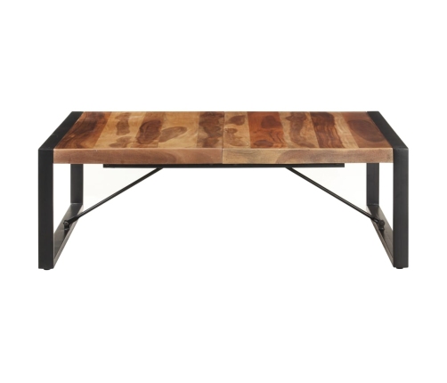 Mesa de centro de madera maciza 120x120x40 cm