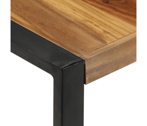 Mesa de centro de madera maciza 120x120x40 cm