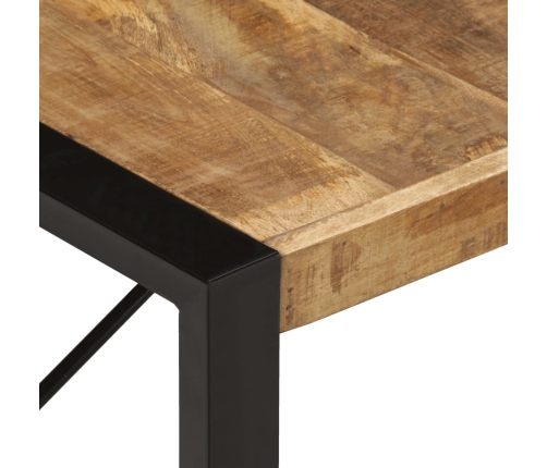 Mesa de centro madera de mango rugosa 140x70x40 cm