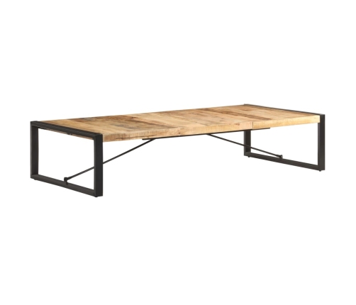 Mesa de centro de madera de mango rugosa 180x90x40 cm