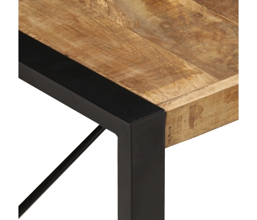 Mesa de centro de madera de mango rugosa 180x90x40 cm