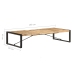 Mesa de centro de madera de mango rugosa 180x90x40 cm