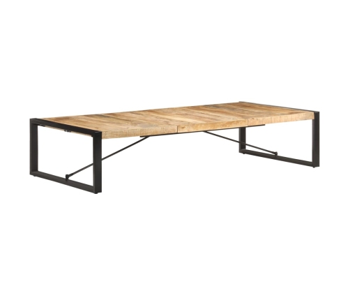 Mesa de centro de madera de mango rugosa 180x90x40 cm