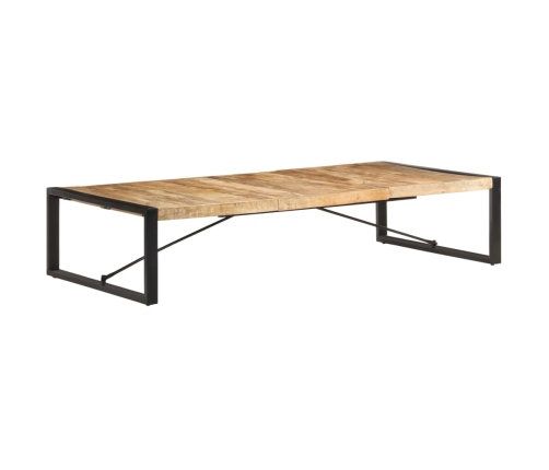 Mesa de centro de madera de mango rugosa 180x90x40 cm