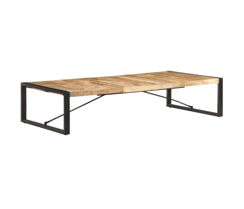 Mesa de centro de madera de mango rugosa 180x90x40 cm