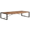 Mesa de centro de madera maciza acabado de sheesham 180x90x40cm