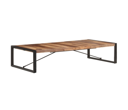 Mesa de centro de madera maciza acabado de sheesham 180x90x40cm