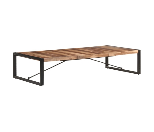 Mesa de centro de madera maciza acabado de sheesham 180x90x40cm