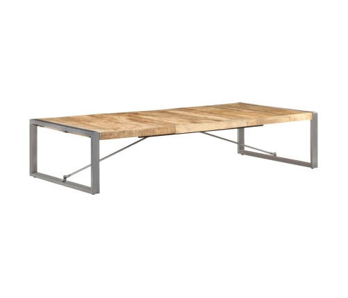 Mesa de centro de madera de mango rugosa 180x90x40 cm