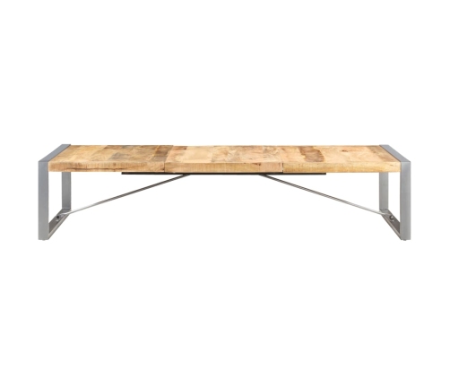 Mesa de centro de madera de mango rugosa 180x90x40 cm