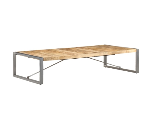 Mesa de centro de madera de mango rugosa 180x90x40 cm