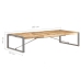 Mesa de centro de madera de mango rugosa 180x90x40 cm