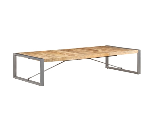 Mesa de centro de madera de mango rugosa 180x90x40 cm