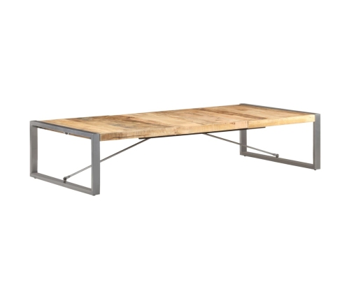 Mesa de centro de madera de mango rugosa 180x90x40 cm