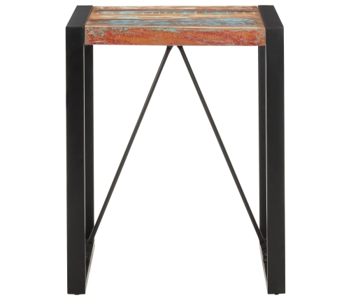 Mesa de comedor de madera maciza reciclada 60x60x75 cm