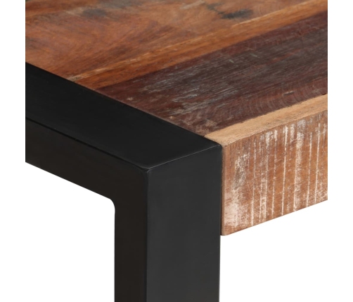 Mesa de comedor de madera maciza reciclada 60x60x75 cm