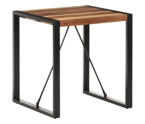 Mesa de comedor madera maciza de acacia 70x70x75 cm