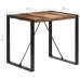 Mesa de comedor madera maciza 80x80x75 cm