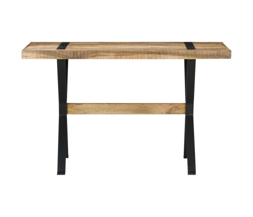 Mesa de comedor madera de mango rugosa 120x60x76 cm