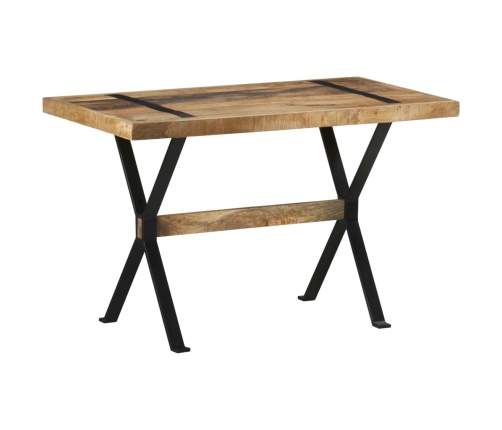 Mesa de comedor madera de mango rugosa 120x60x76 cm