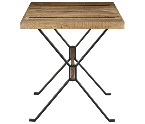 Mesa de comedor madera de mango rugosa 140x70x76 cm