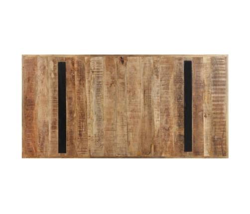 Mesa de comedor de madera de mango rugosa 160x80x76 cm