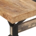 Mesa de comedor de madera de mango rugosa 160x80x76 cm