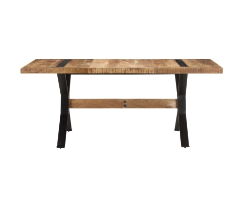 Mesa de comedor madera de mango rugosa 180x90x76 cm