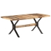 Mesa de comedor madera de mango rugosa 180x90x76 cm