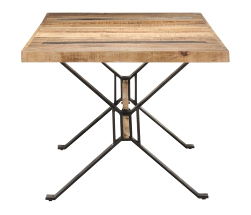 Mesa de comedor madera de mango rugosa 180x90x76 cm