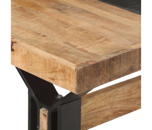 Mesa de comedor madera de mango rugosa 180x90x76 cm