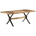 Mesa de comedor madera de mango rugosa 180x90x76 cm