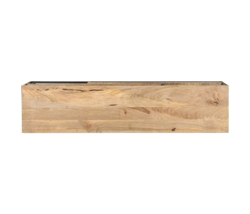 Mueble para TV de madera maciza de mango rugosa 130x30x45 cm