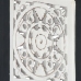 Panel de pared tallado a mano MDF negro y blanco 40x40x1,5 cm