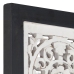 Panel de pared tallado a mano MDF negro y blanco 60x60x1,5 cm