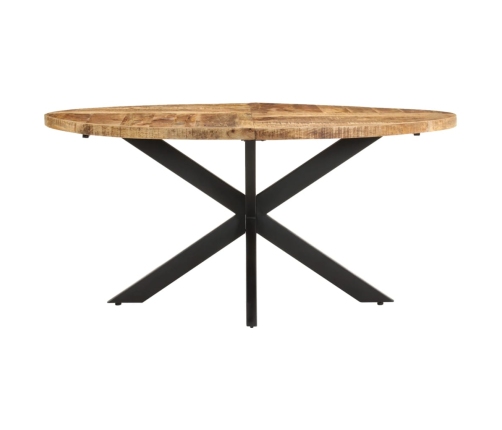 Mesa de comedor de madera de mango rugosa 160x90x75 cm