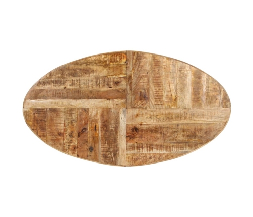 Mesa de comedor de madera de mango rugosa 160x90x75 cm