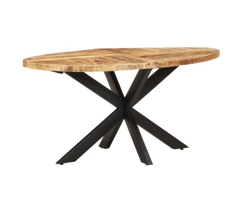 Mesa de comedor de madera de mango rugosa 160x90x75 cm