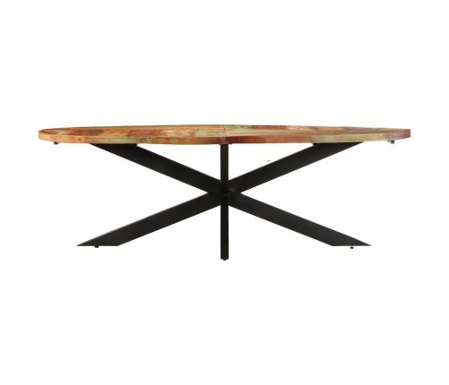 Mesa de comedor de madera maciza reciclada 240x100x75 cm