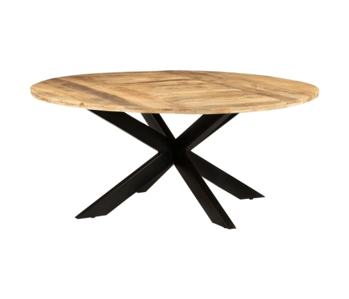 Mesa de comedor madera de mango rugosa redonda 175x75 cm