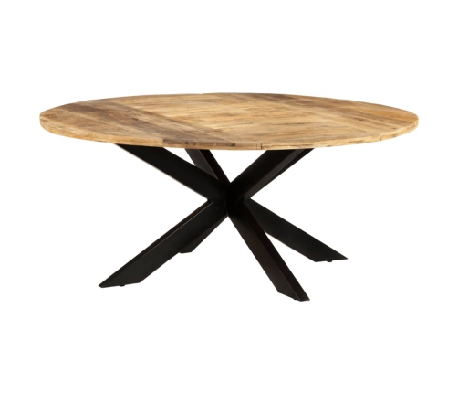 Mesa de comedor madera de mango rugosa redonda 175x75 cm